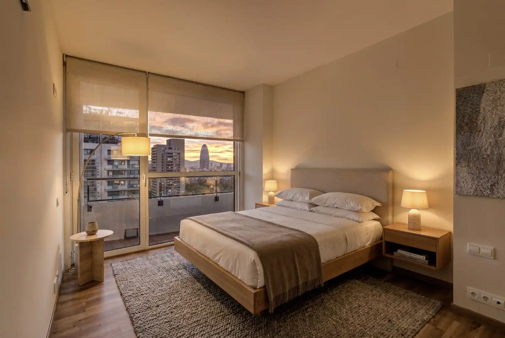 Schlafzimmer von Wohnungen zum Verkauf in Barcelona mit Klimaanlage, Heizung und Parkett