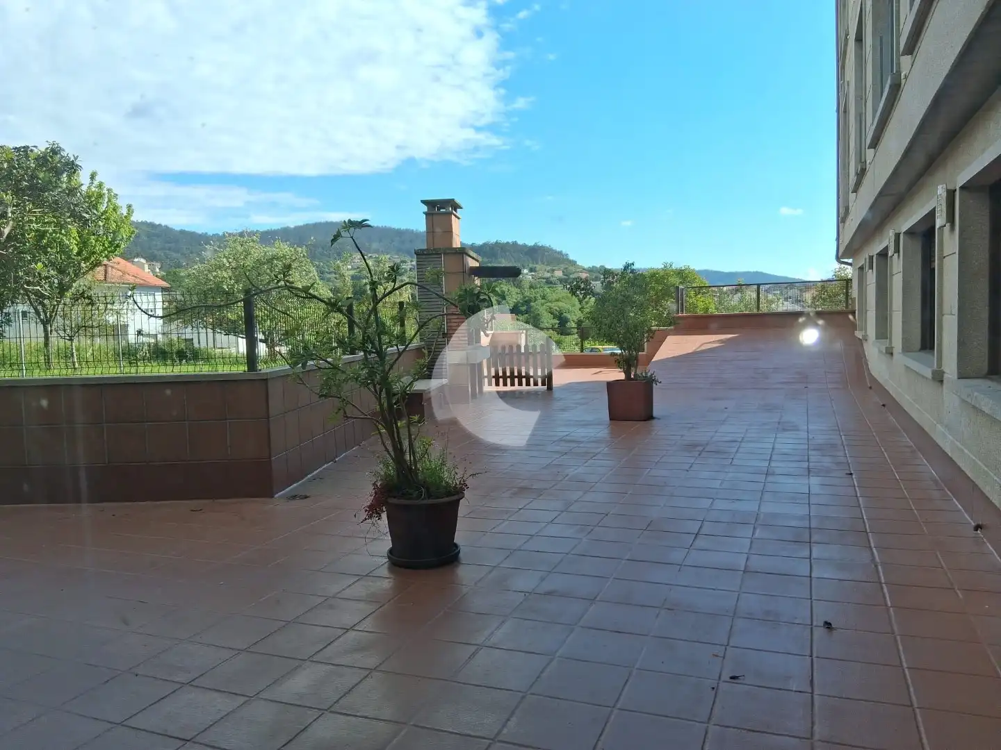 Terrace of Flat for sale in Marín  with Heating, Storage room and Swimming Pool