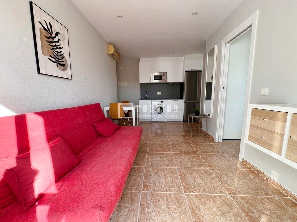 Living room of Flat for sale in Málaga Capital  with Air Conditioner, Terrace and Furnished
