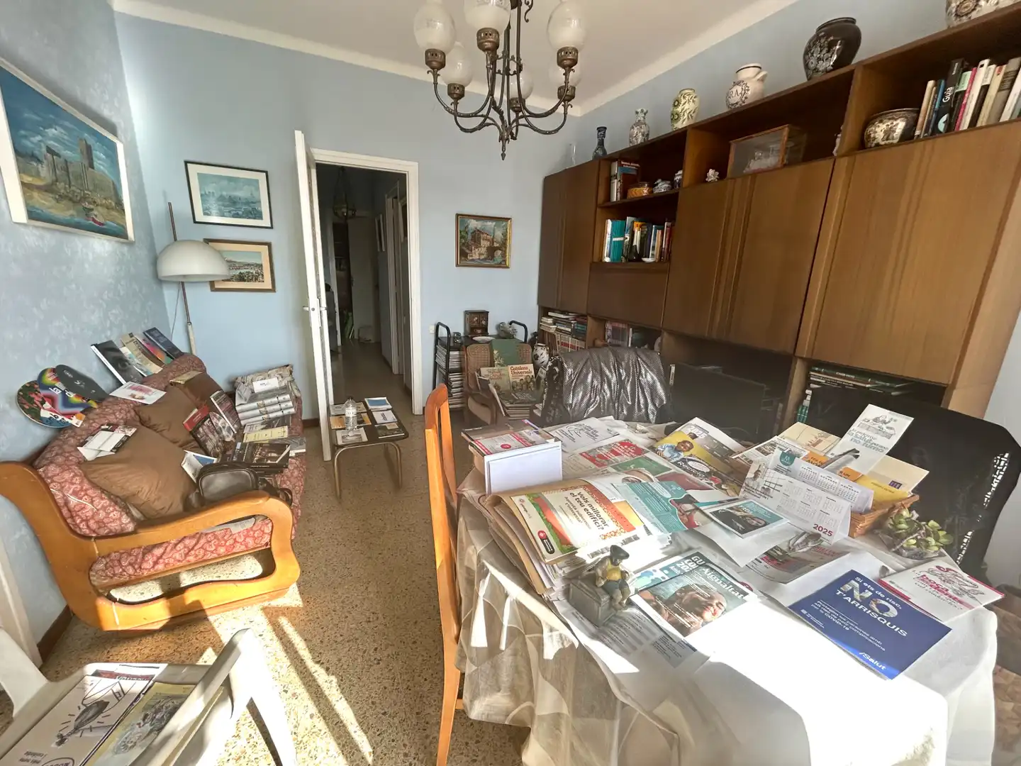 Sala de estar de Ático en venta en Barcelona con Amueblado y Balcón