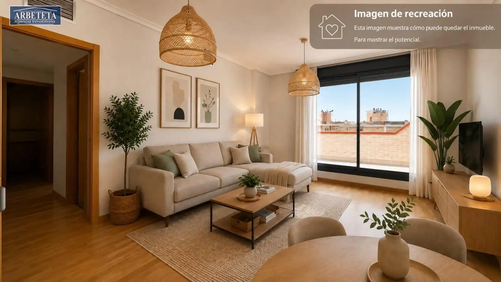 Sala de estar de Ático en venta en Guadalajara con Calefacción, Terraza y Trastero