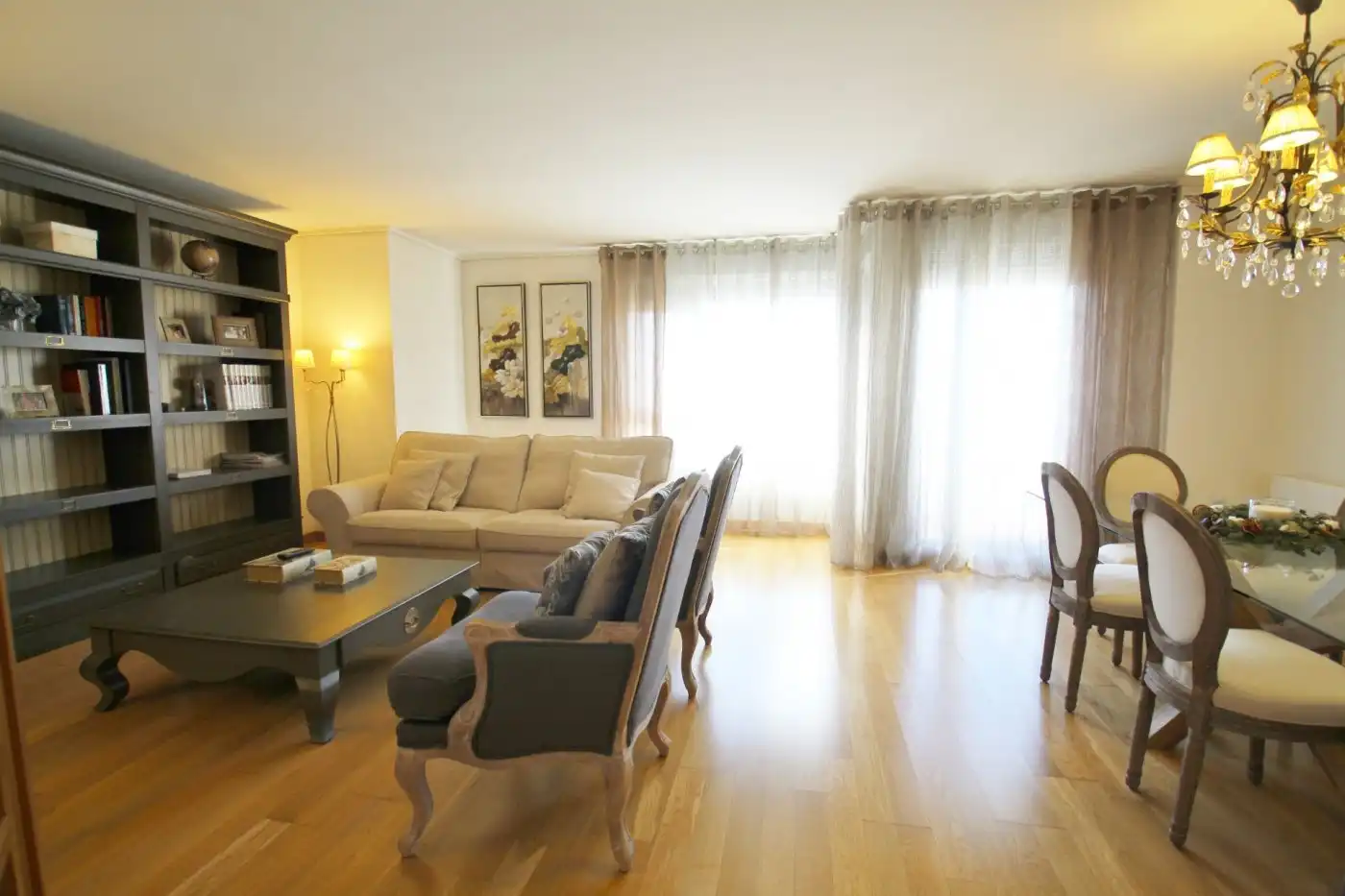 Wohnzimmer von Wohnung zum Verkauf in Alicante / Alacant mit Klimaanlage, Terrasse und Möbliert