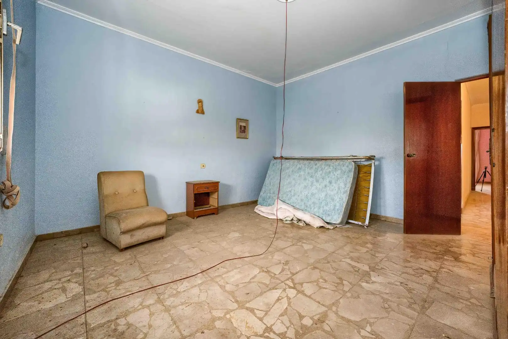 Bedroom of Houses for sale in Sanlúcar la Mayor  with Air Conditioner, Private garden and Terrace
