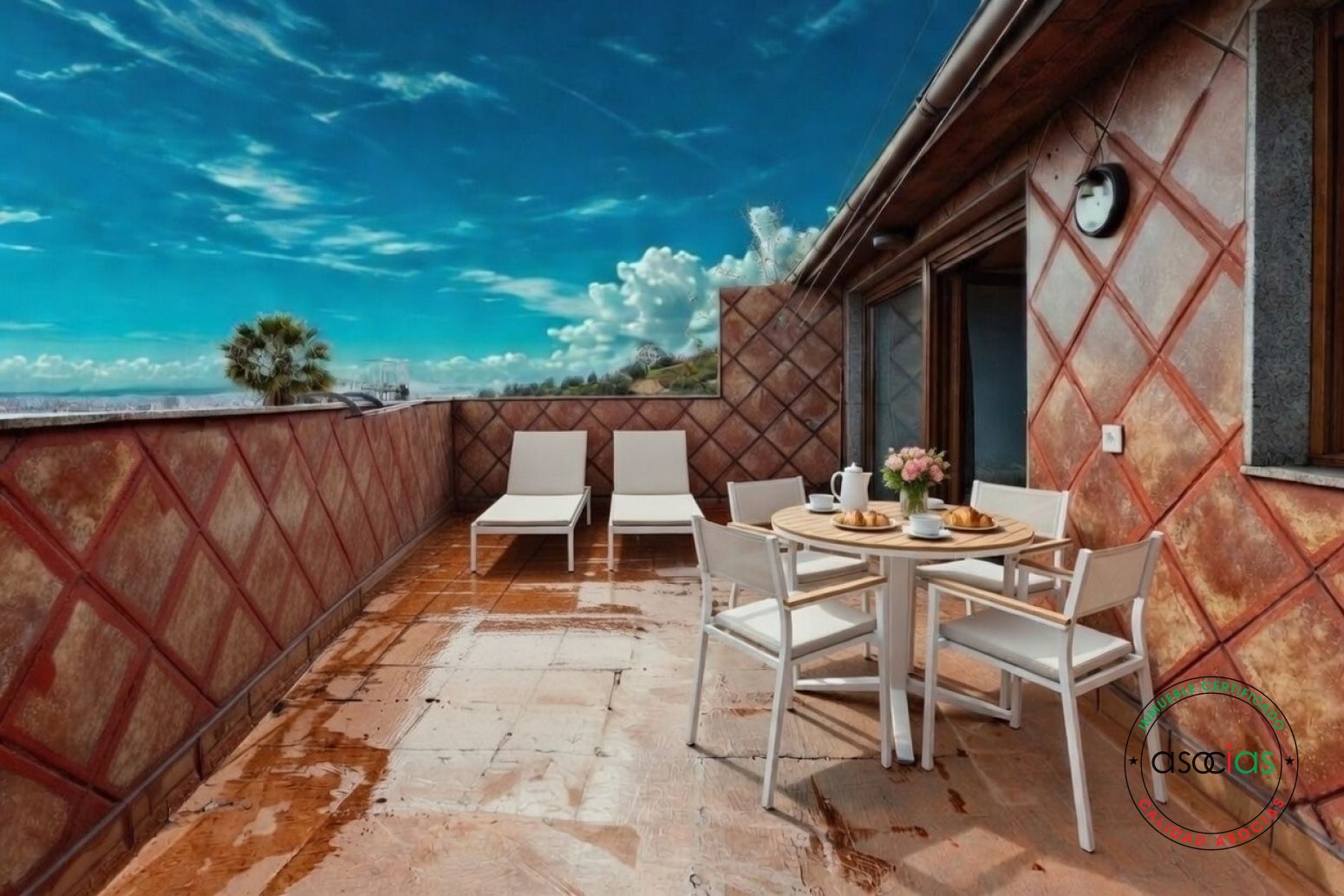 Terrassa de Casa adosada en venda en Gijón  amb Calefacció, Terrassa i Traster