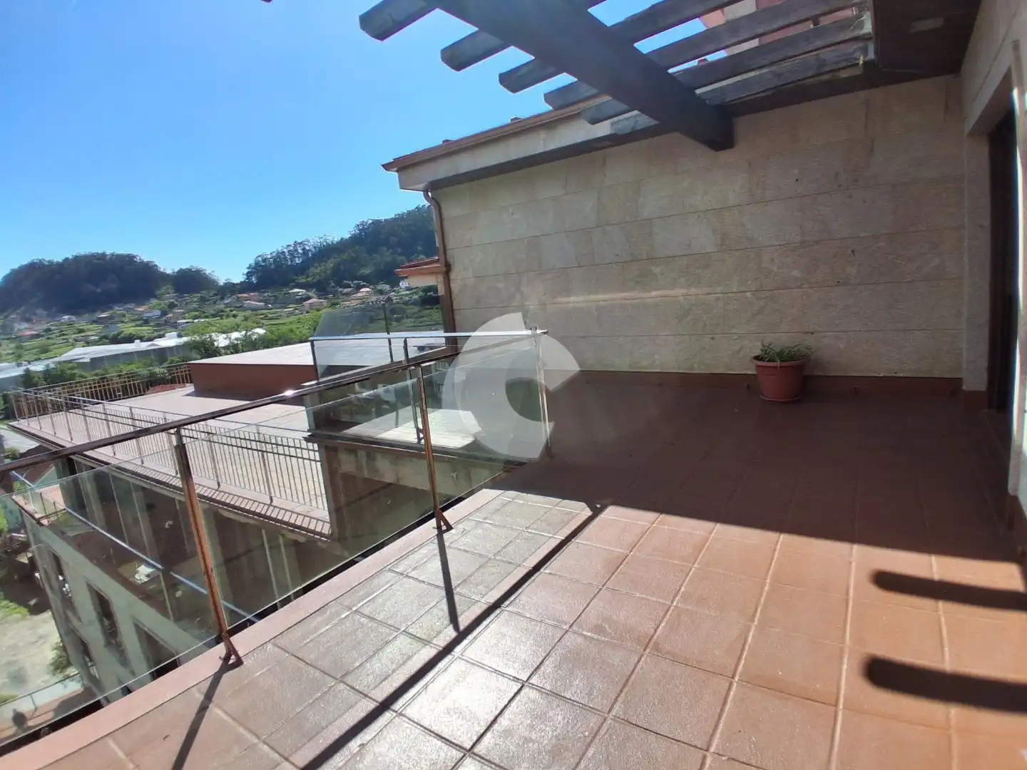 Terrace of Flat for sale in Marín  with Heating, Storage room and Swimming Pool