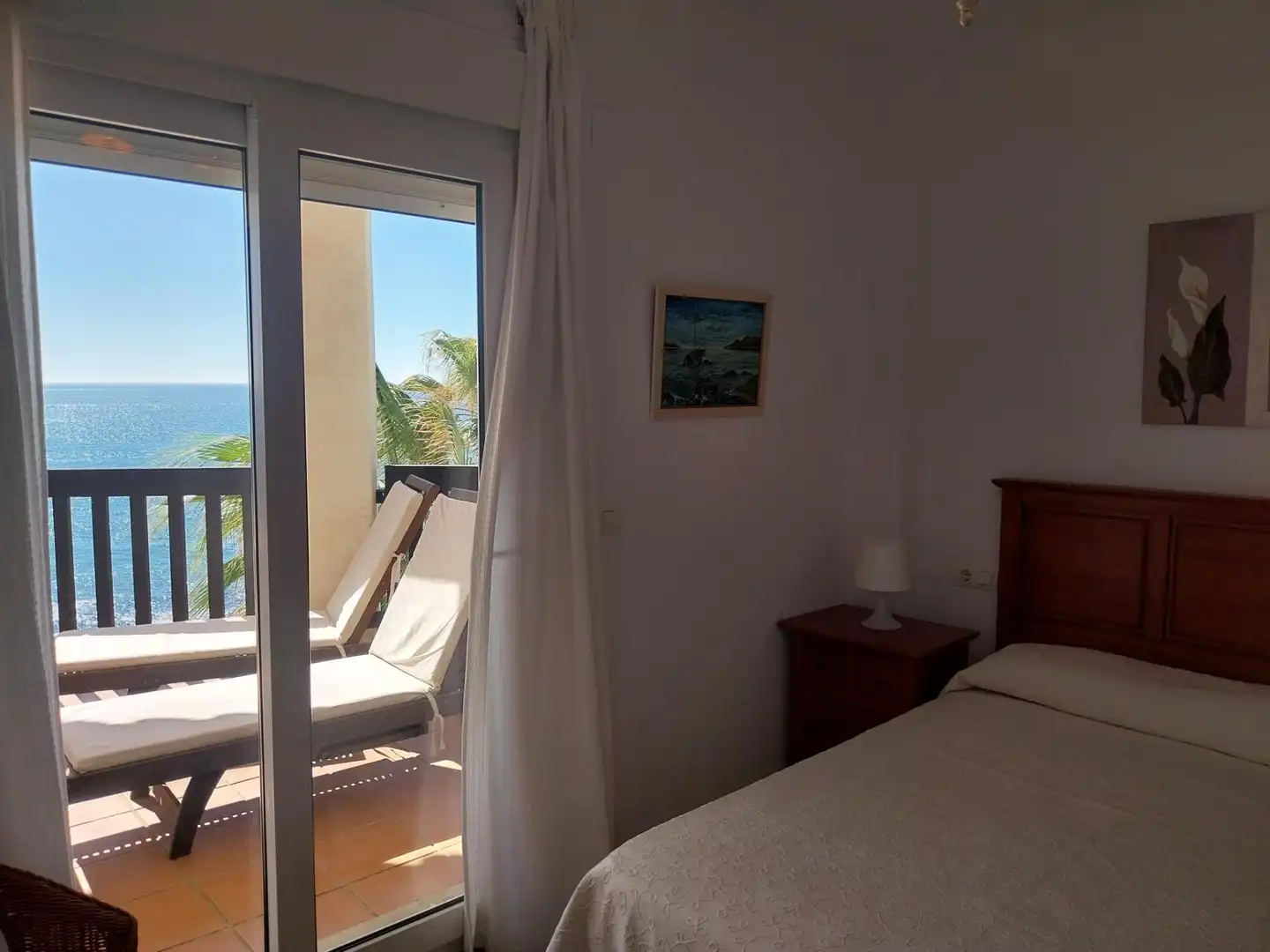 Schlafzimmer von Wohnungen zur Miete in Mijas mit Heizung, Privatgarten und Terrasse
