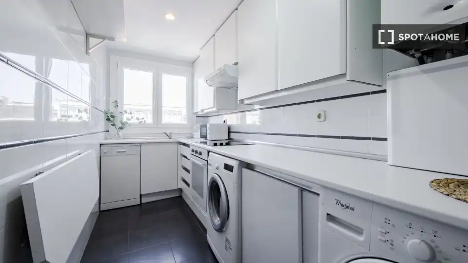 Kitchen of Flat for rent in Madrid  with Air Conditioner, Heating and Furnished