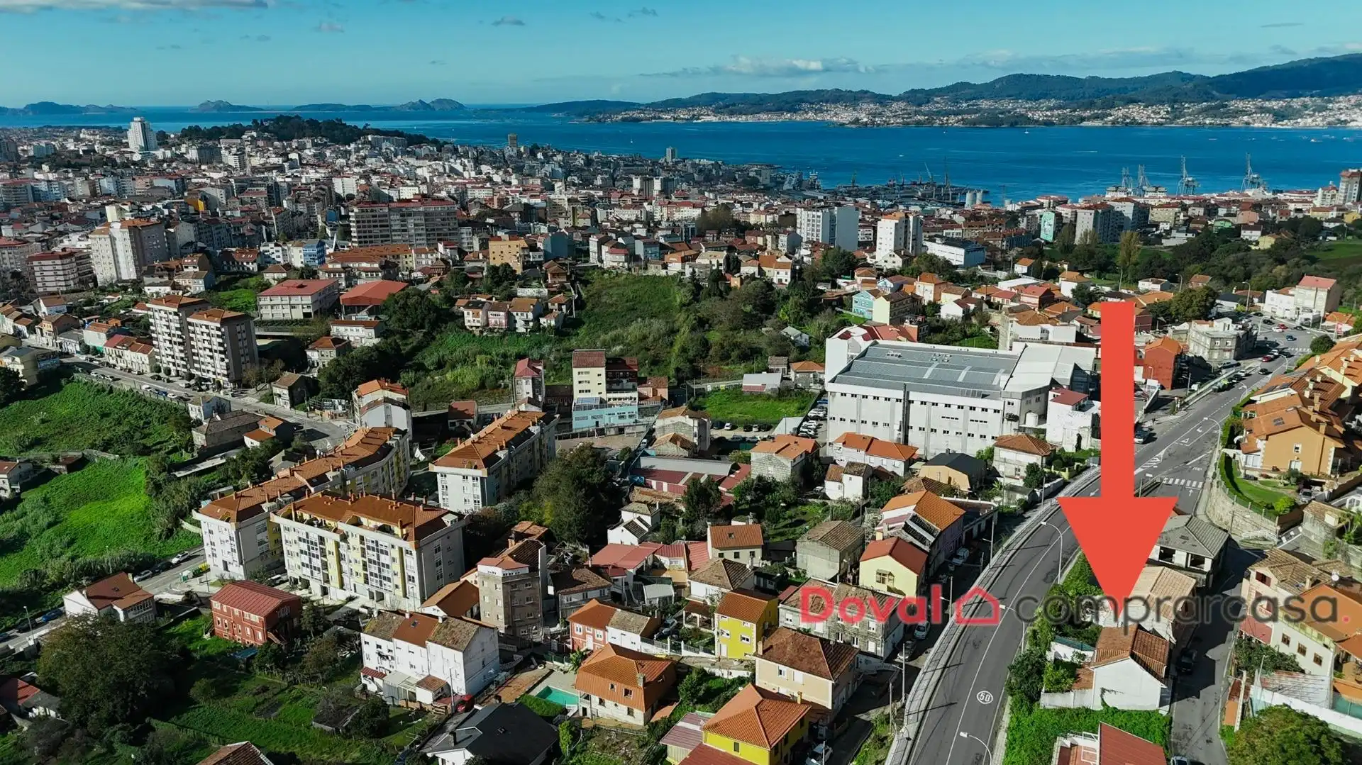 Exterior view of Houses for sale in Vigo   with Heating, Private garden and Parquet flooring
