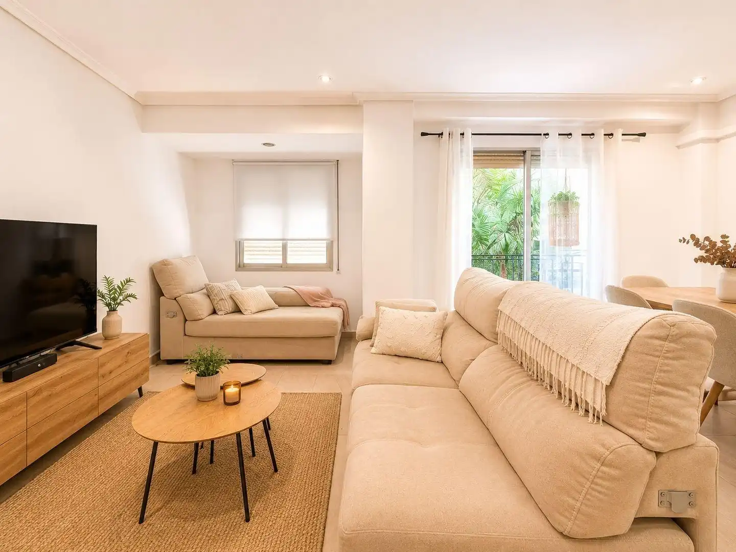 Sala de estar de Piso en venta en Valencia con Aire acondicionado y Balcón