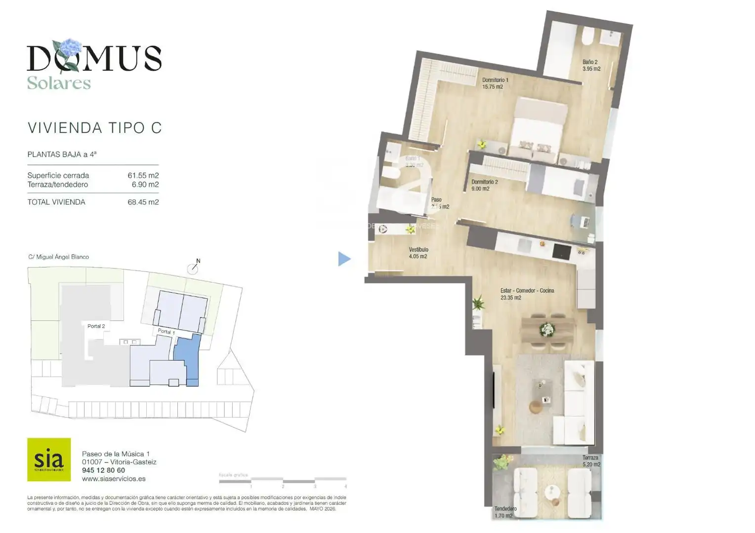 Flat with lift for sale in Miguel Ángel Blanco