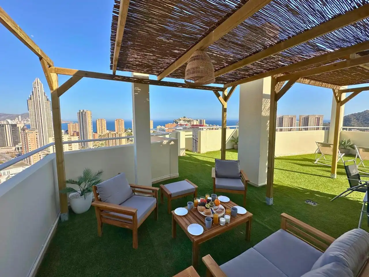 Terraza de Piso en venta en Villajoyosa / La Vila Joiosa con Aire acondicionado, Terraza y Amueblado