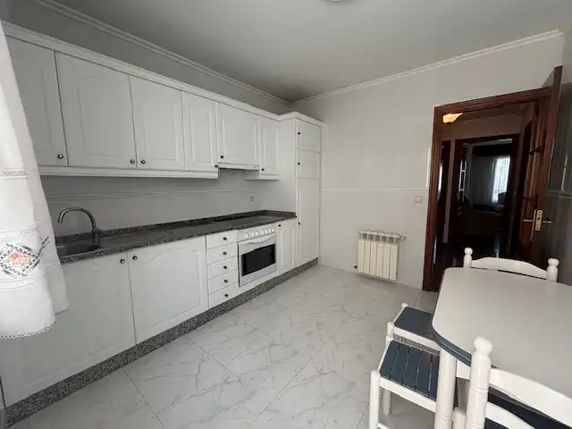 Kitchen of Flat for rent in Ferrol  with Heating, Parquet flooring and Storage room