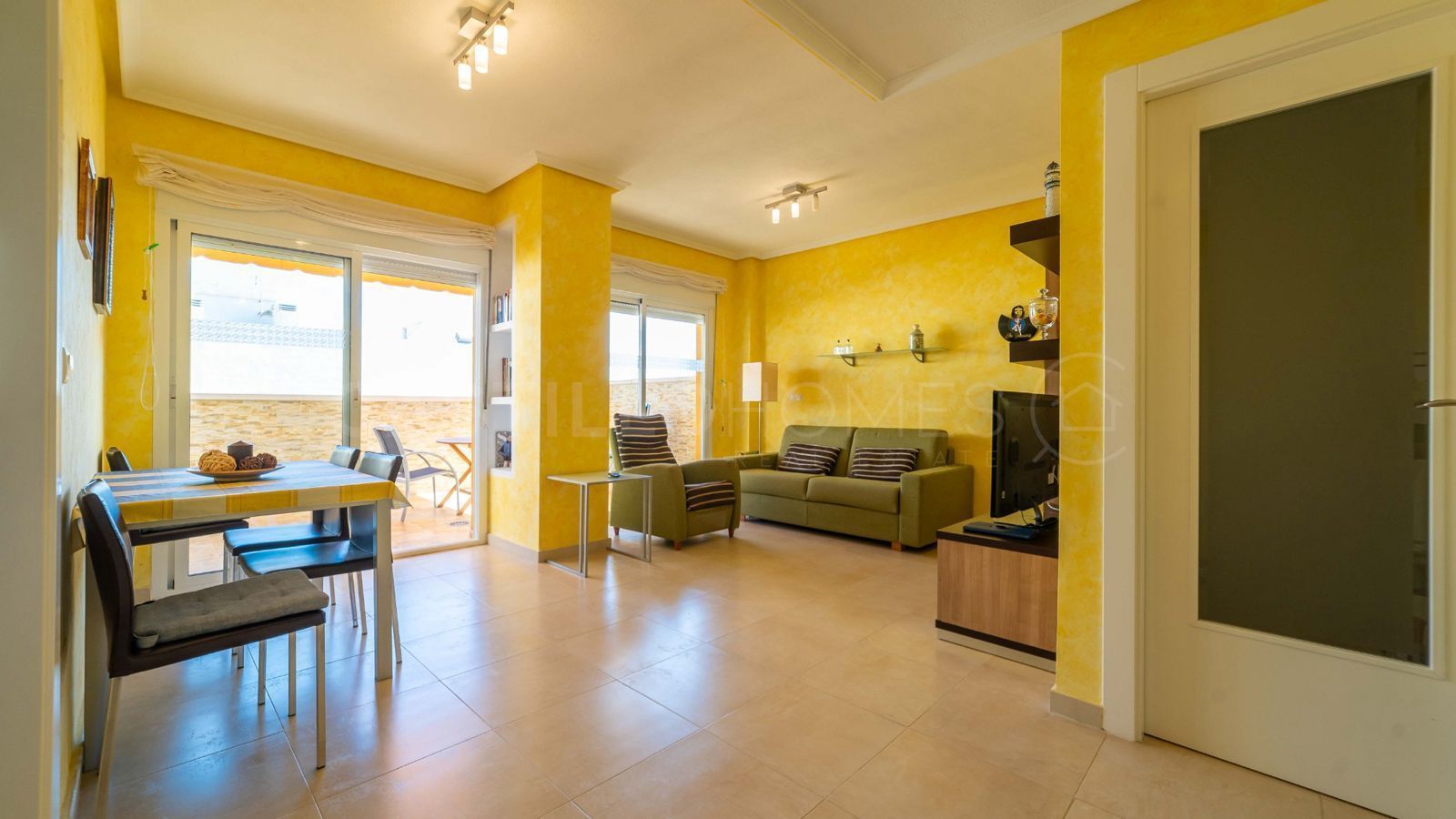 Sala de estar de Ático de alquiler en Pilar de la Horadada con Aire acondicionado, Calefacción y Terraza