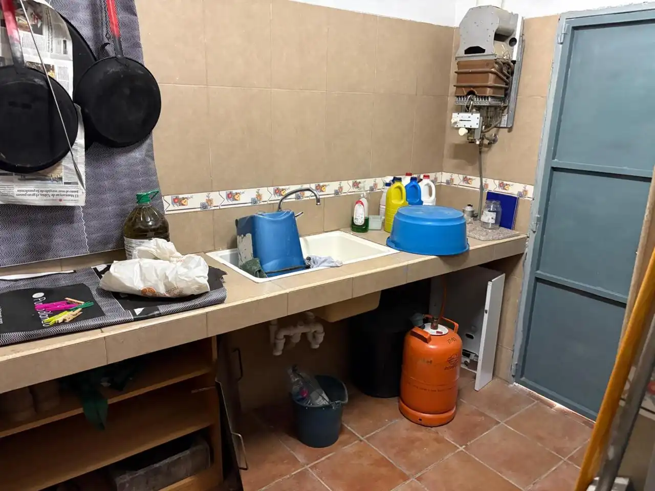 Cuina de Finca rústica en venda en Buñol amb Jardí privat, Terrassa i Traster