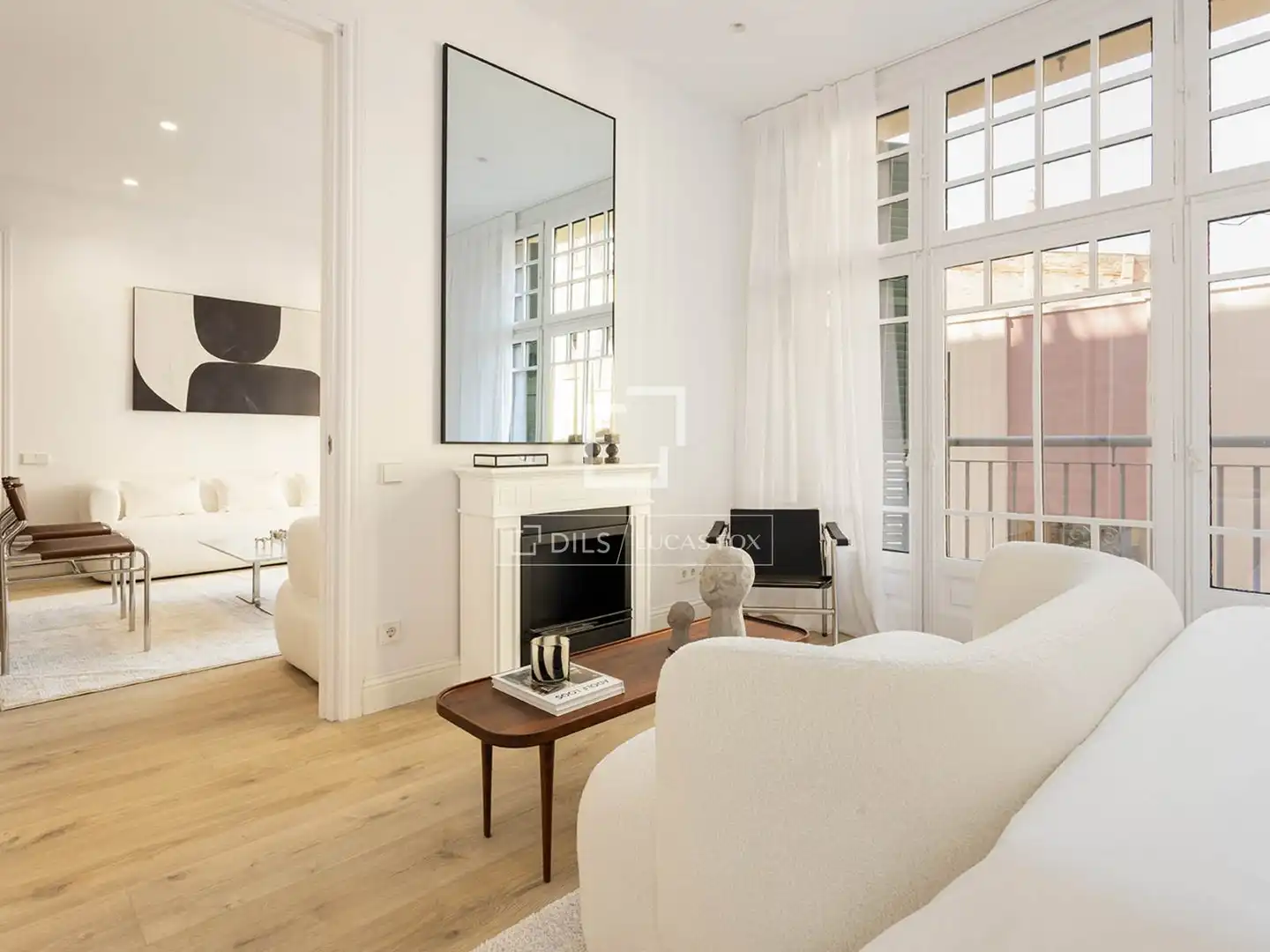 Sala de estar de Piso en venta en Barcelona con Aire acondicionado, Calefacción y Parquet