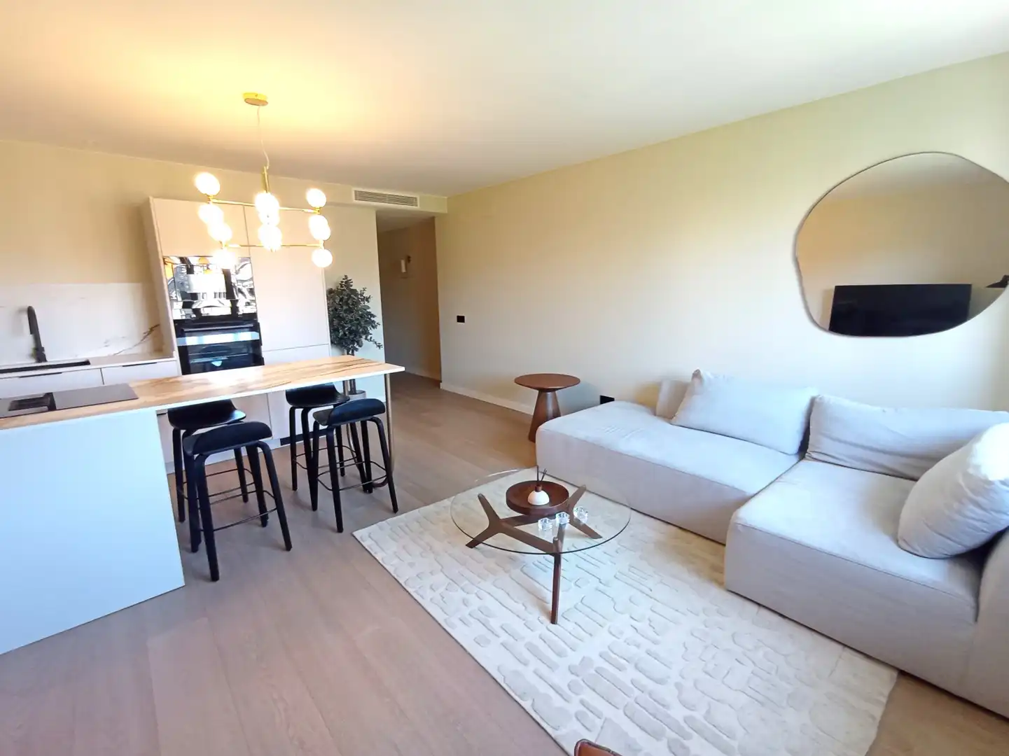 Sala de estar de Piso en venta en Barcelona con Aire acondicionado, Calefacción y Parquet
