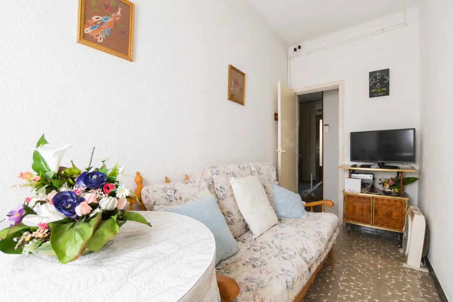 Sala d'estar de Pis en venda en Badalona amb Aire condicionat, Calefacció i Terrassa