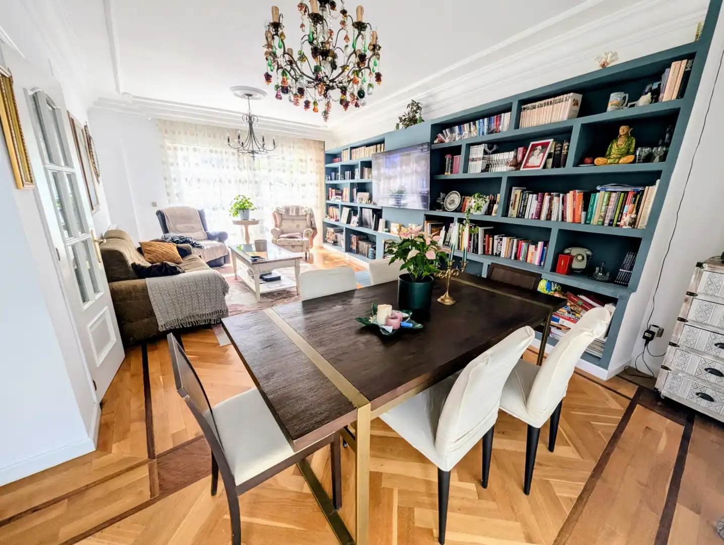 Dining room of Houses for sale in Villamuriel de Cerrato  with Heating, Furnished and Balcony