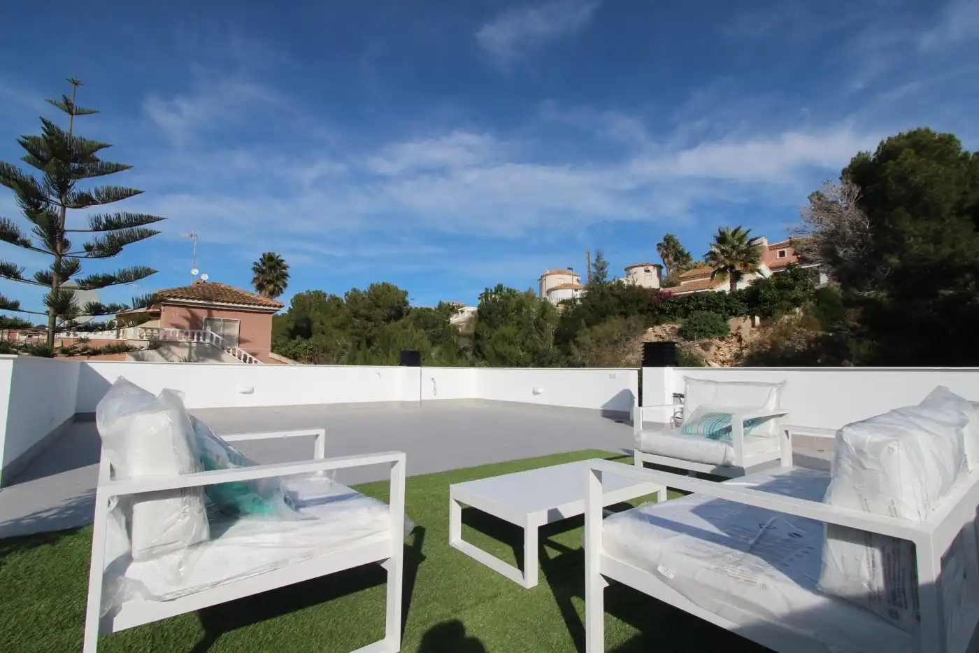 Terraza de Casa o chalet en venta en Pilar de la Horadada con Aire acondicionado, Calefacción y Jardín privado
