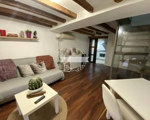 Sala d'estar de Dúplex de lloguer en  Tarragona Capital amb Aire condicionat, Parquet i Moblat