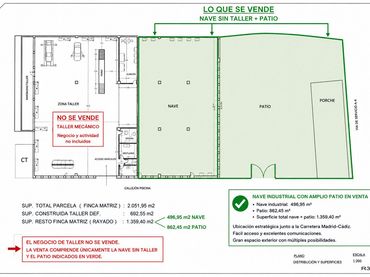 Nave industrial en venta en La Carolina