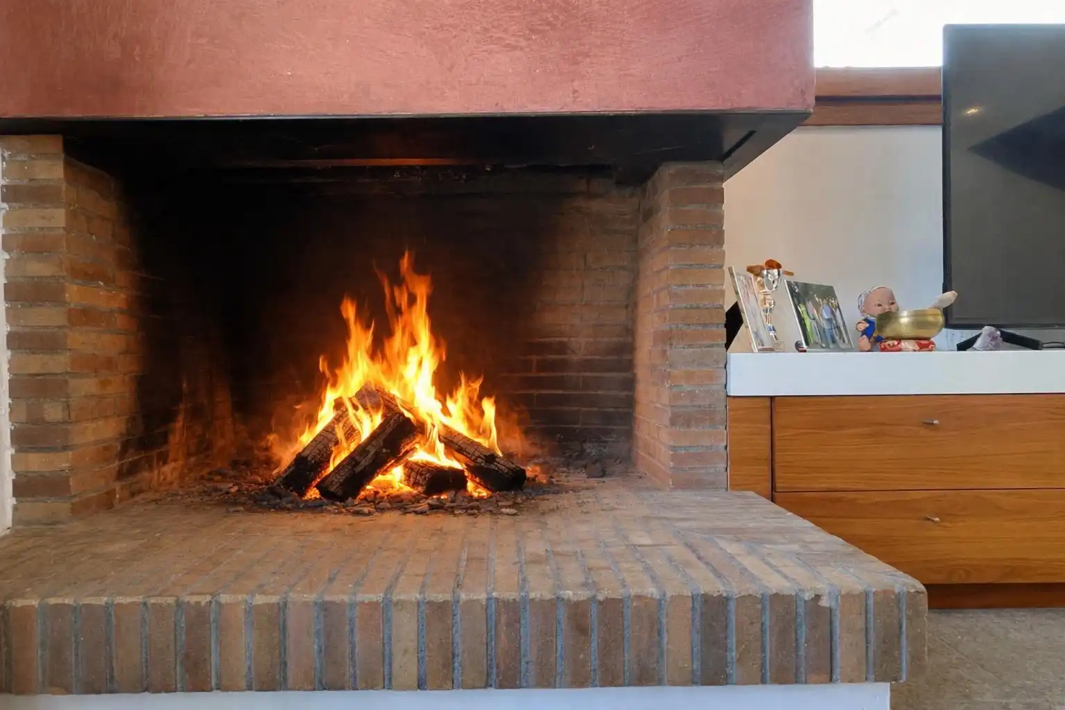 Living room of Houses for sale in Sant Antoni de Vilamajor  with Air Conditioner, Heating and Private garden