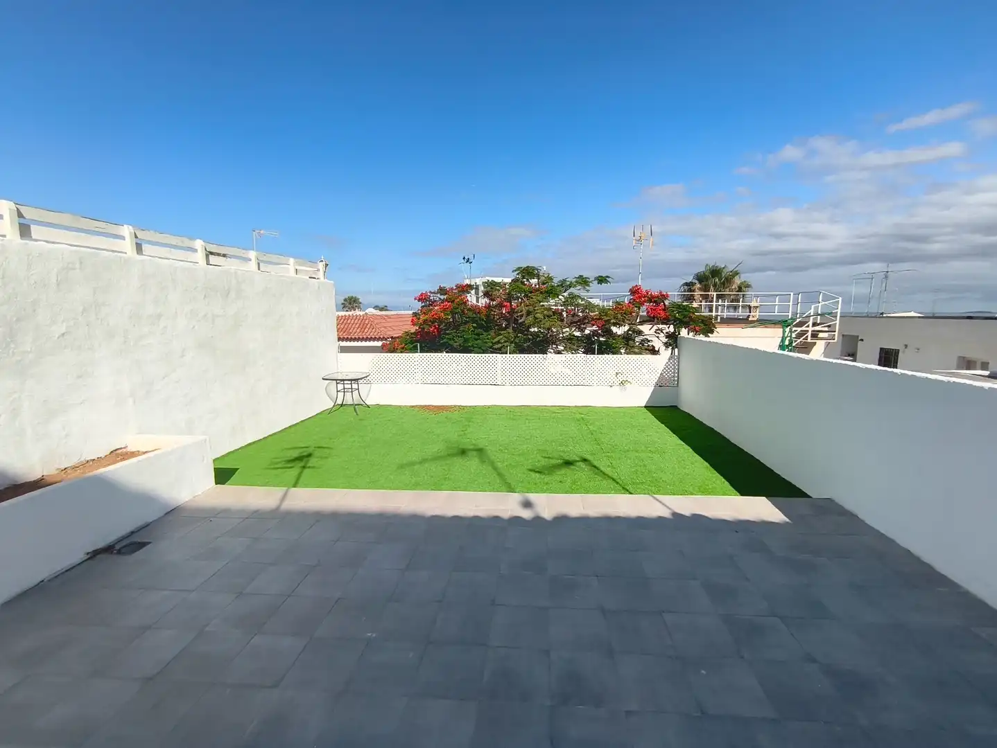 Terraza de Piso de alquiler en Santiago del Teide con Amueblado, Horno y Lavadora