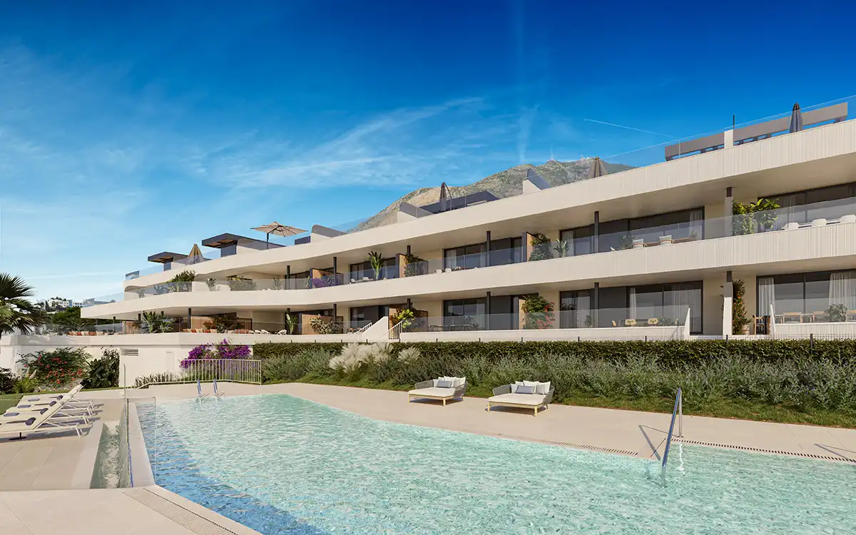 Vista exterior de Ático en venta en Benalmádena con Aire acondicionado, Terraza y Piscina
