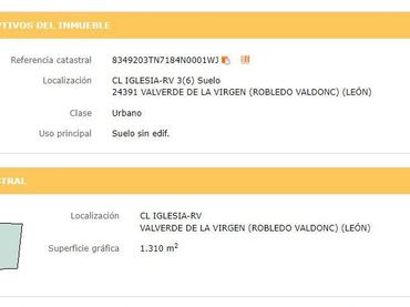 Terreno residenziale in vendita a Valverde de la Virgen
