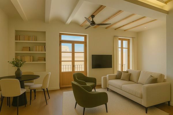 Sala de estar de Piso en venta en  Valencia Capital con Aire acondicionado, Calefacción y Parquet