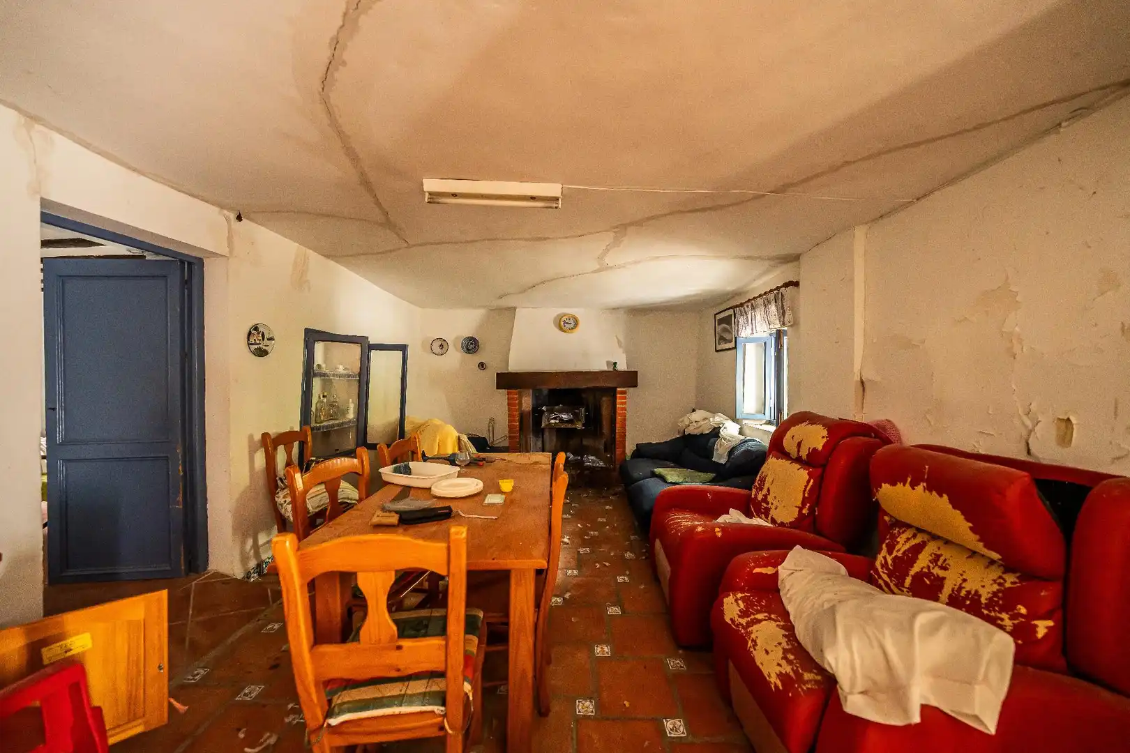 Sala de estar de Finca rústica en venta en Moratalla con Piscina