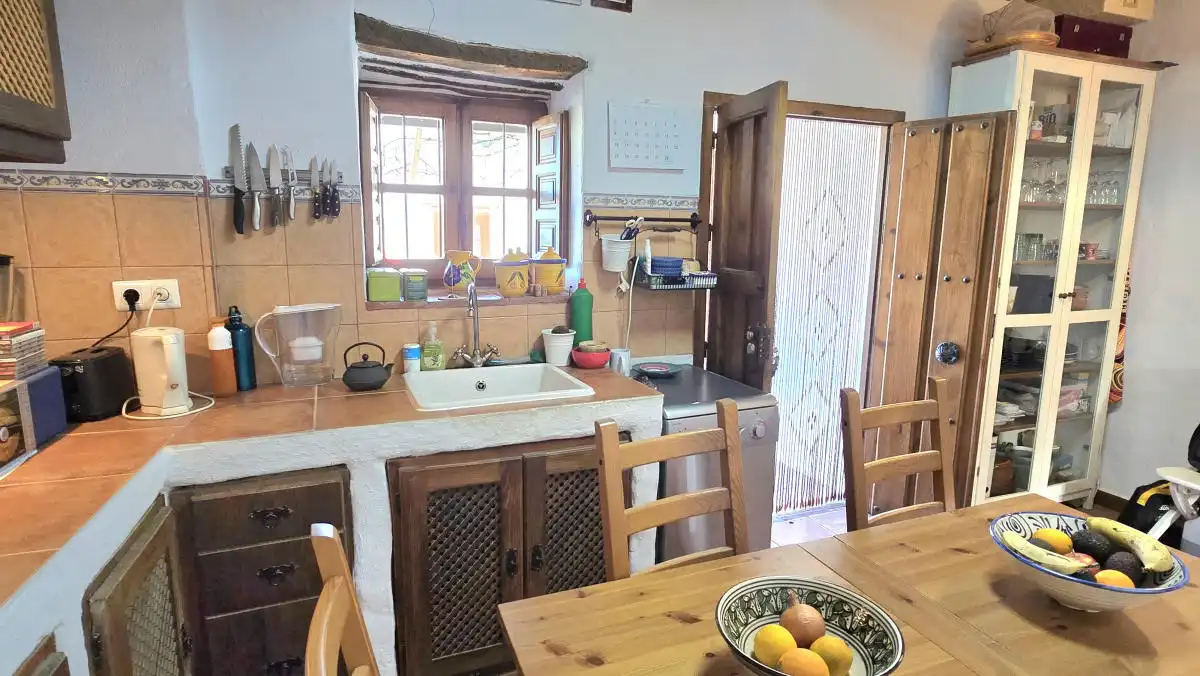 Kitchen of Detached homes for sale in Almáchar  with Air Conditioner, Terrace and Furnished