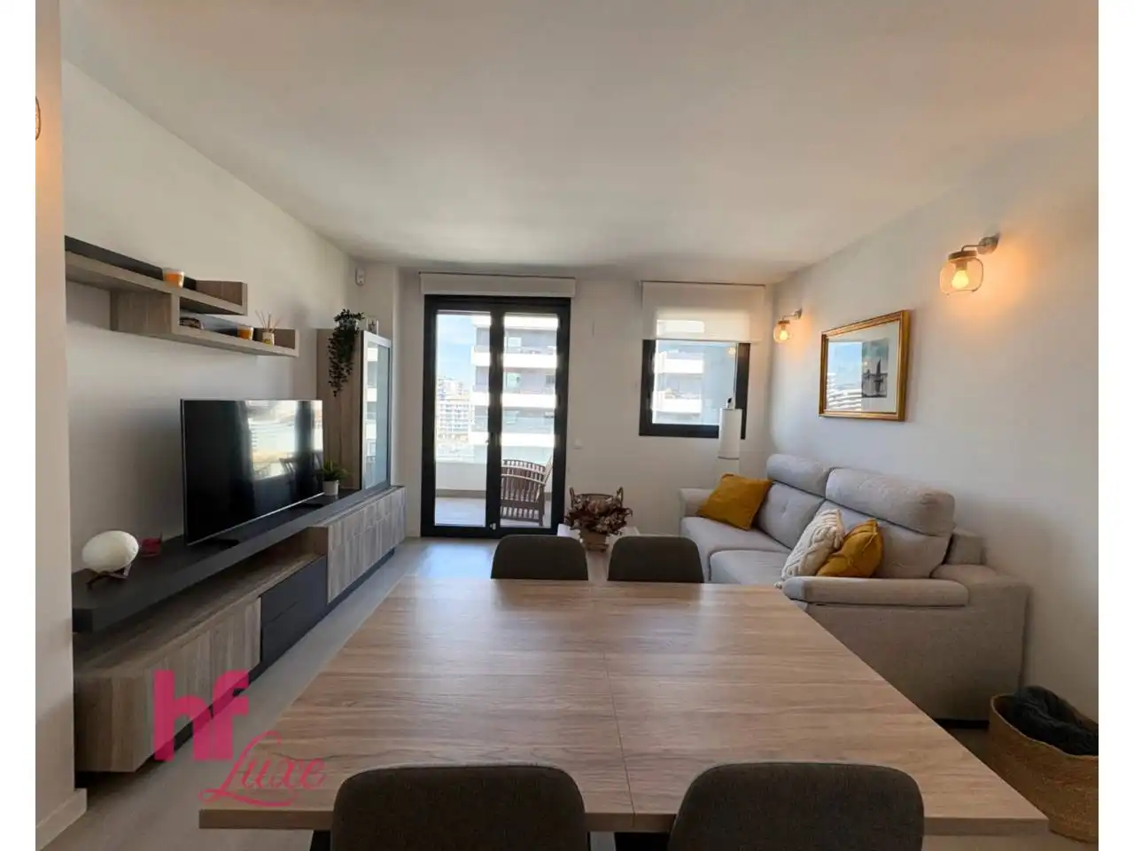 Wohnzimmer von Wohnung zum Verkauf in L'Hospitalet de Llobregat mit Klimaanlage, Heizung und Terrasse