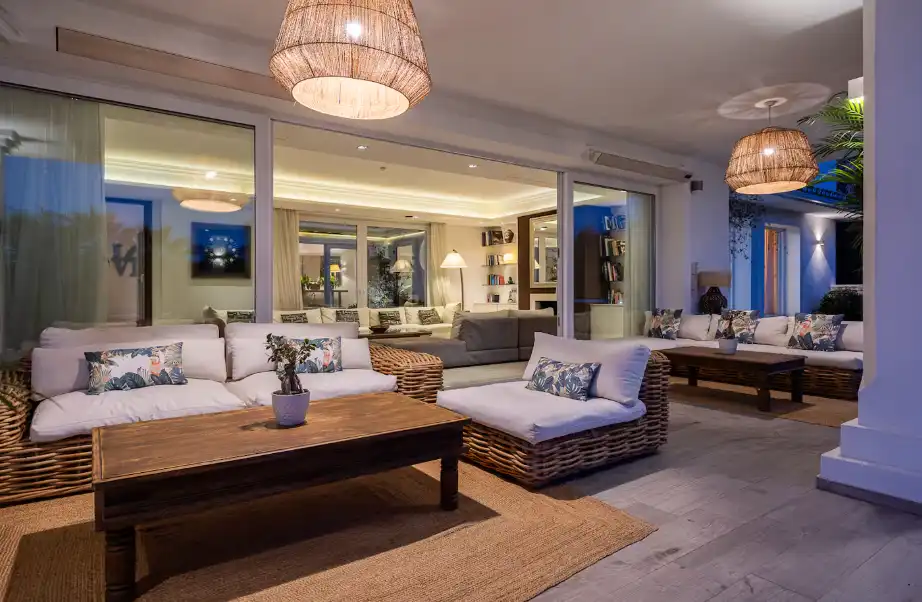 Terrassa de Casa o xalet de lloguer en Marbella amb Aire condicionat, Jardí privat i Terrassa