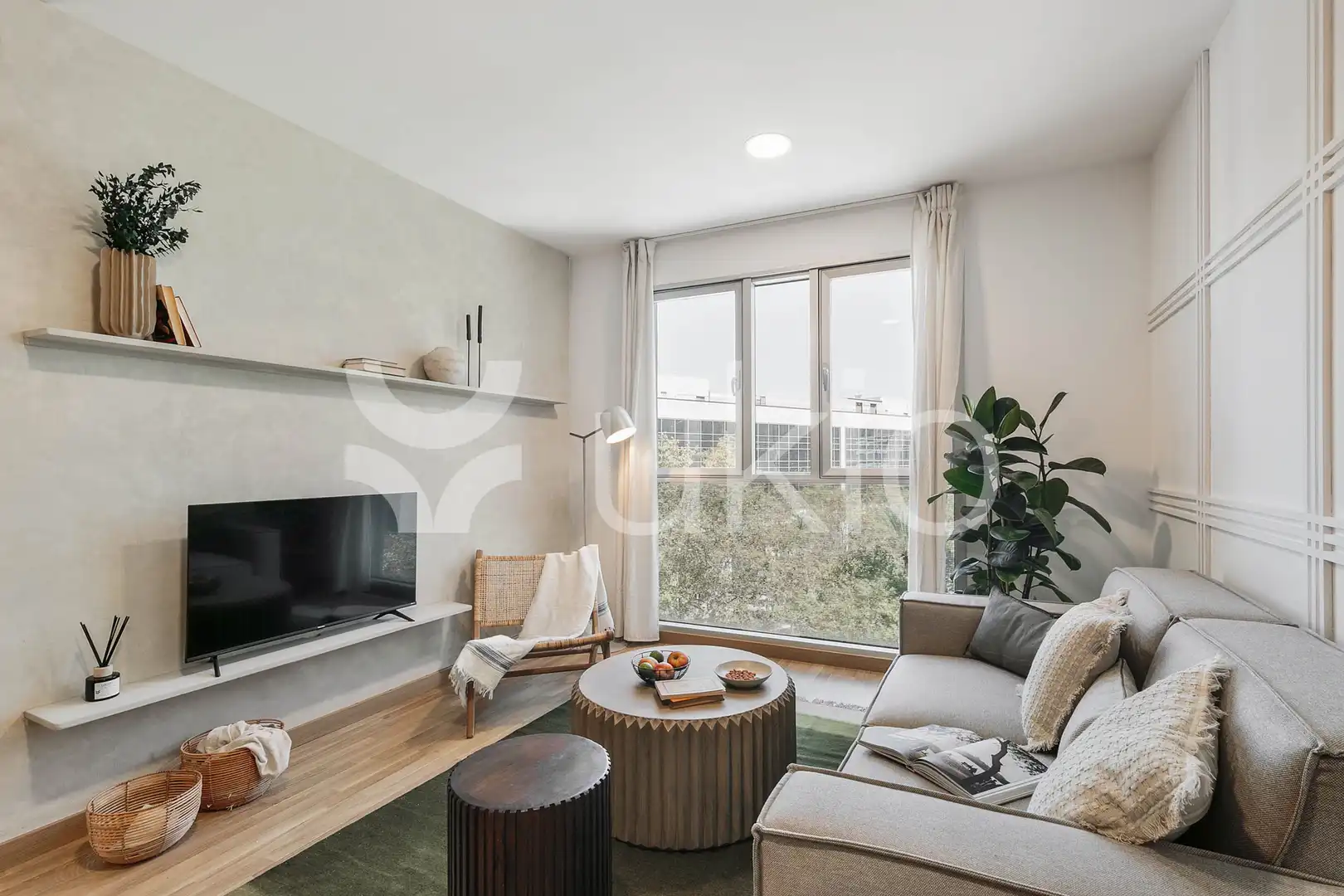 Wohnzimmer von Wohnungen zur Miete in Barcelona mit Klimaanlage, Heizung und Möbliert