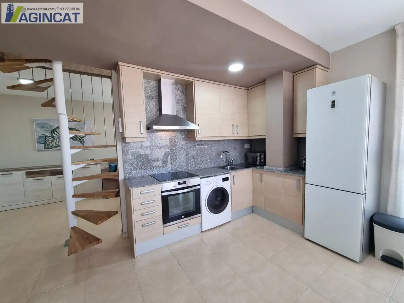 Cocina de Ático en venta en Sabadell con Terraza, Amueblado y Alarma