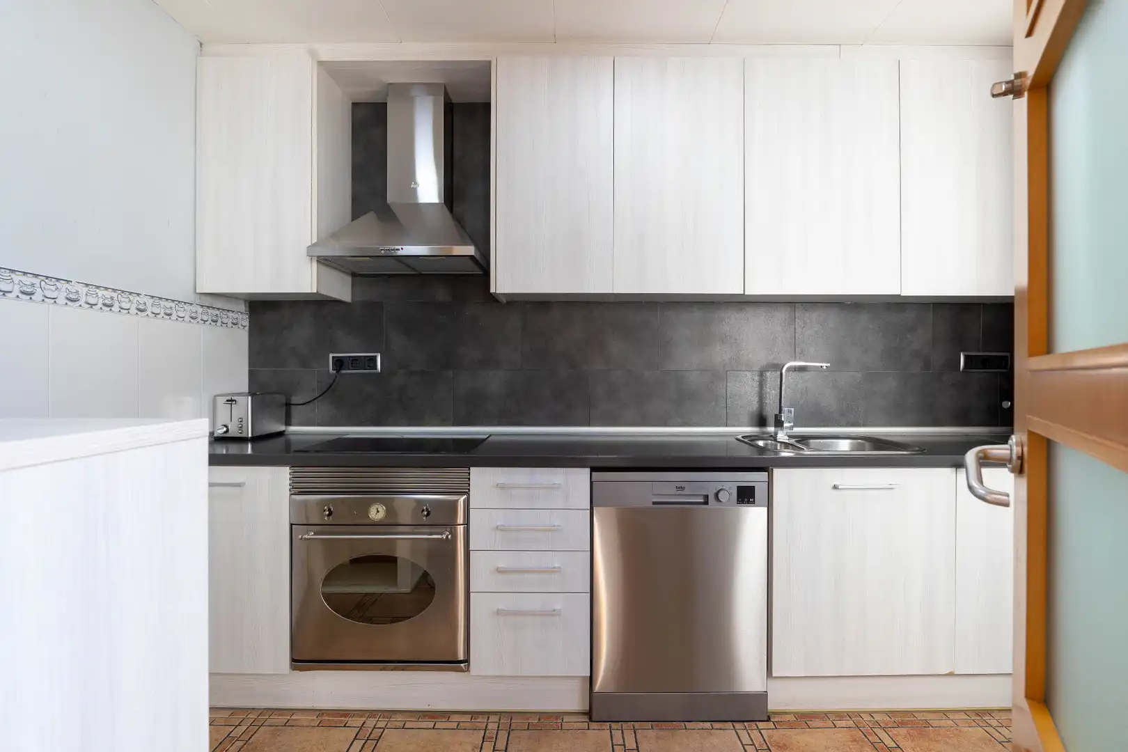 Kitchen of Attic for sale in Sabadell  with Air Conditioner, Heating and Terrace