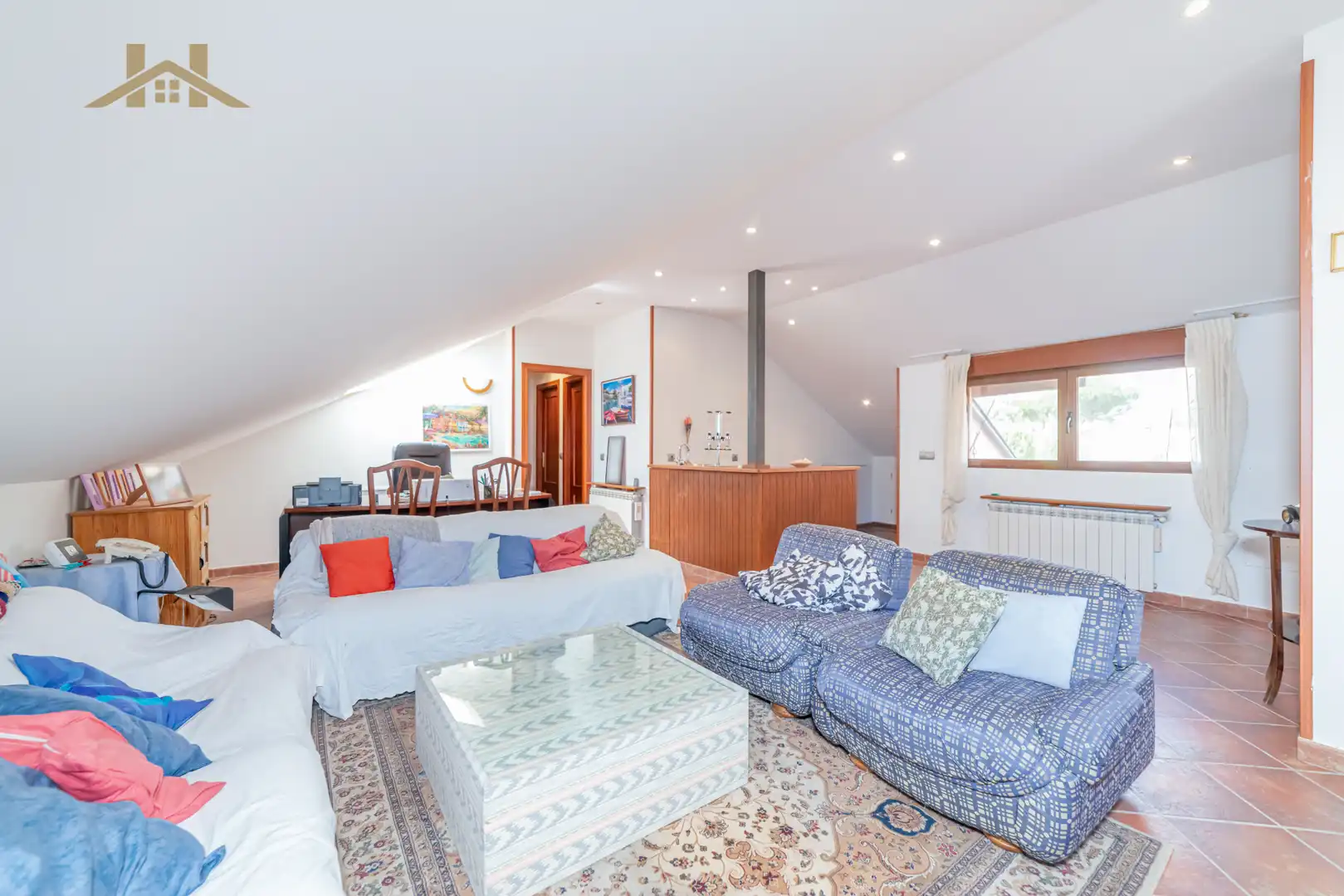 Sala de estar de Casa o chalet en venta en Valdemorillo con Aire acondicionado, Calefacción y Jardín privado