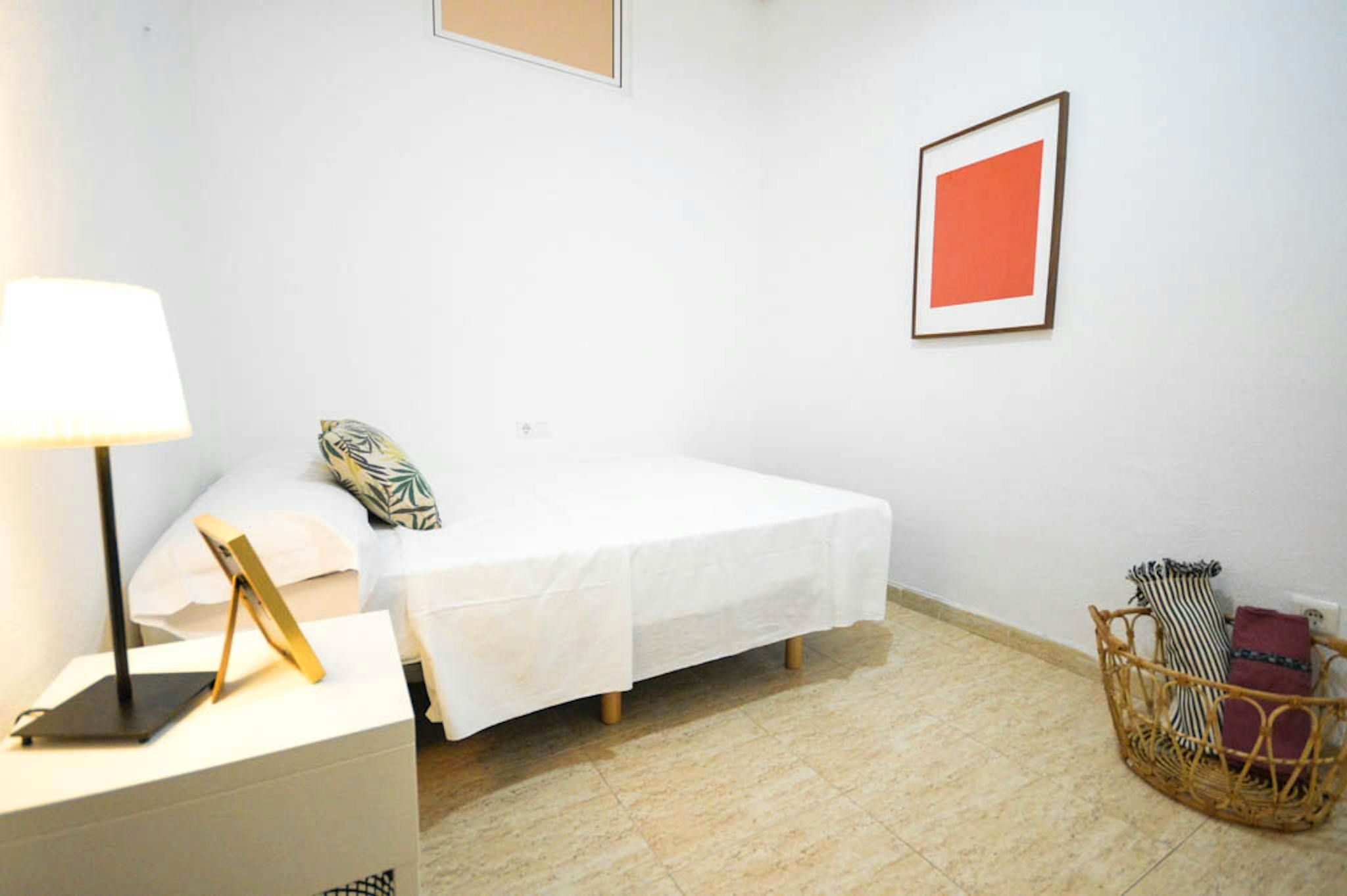 Bedroom of Flat to rent in  Valencia Capital  with Air Conditioner, Furnished and Washing machine