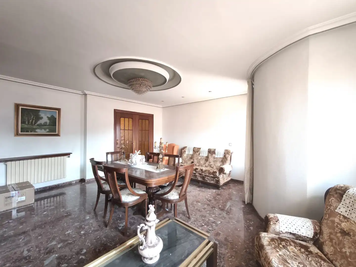 Dining room of Flat for sale in Alfaro  with Terrace, Furnished and Balcony