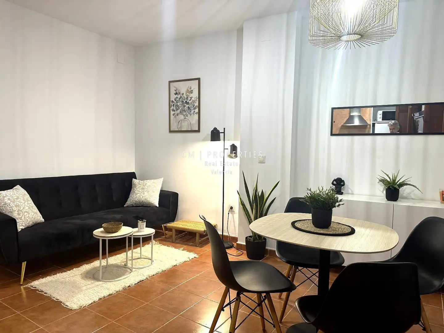 Sala d'estar de Pis de lloguer en Valencia amb Aire condicionat, Calefacció i Moblat