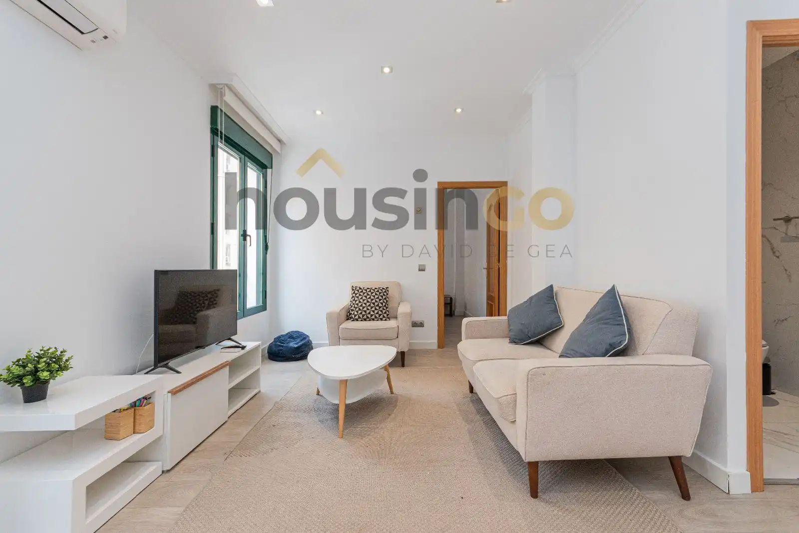 Wohnzimmer von Wohnung zur Miete in Madrid mit Klimaanlage, Heizung und Möbliert