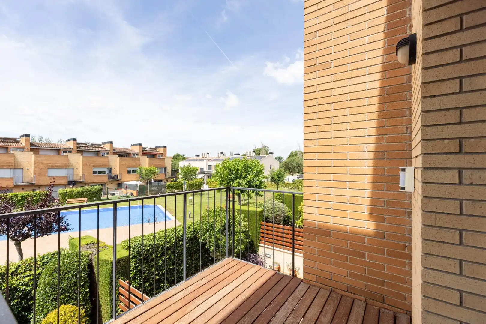 Terrassa de Casa adosada en venda en Sant Fost de Campsentelles amb Calefacció, Jardí privat i Terrassa