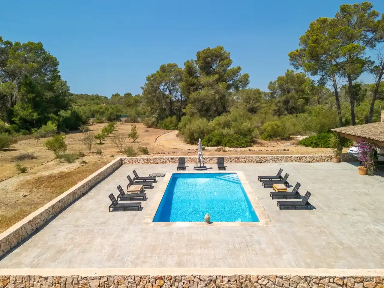Swimming pool of Country homes for sale in Algaida  with Air Conditioner and Swimming Pool