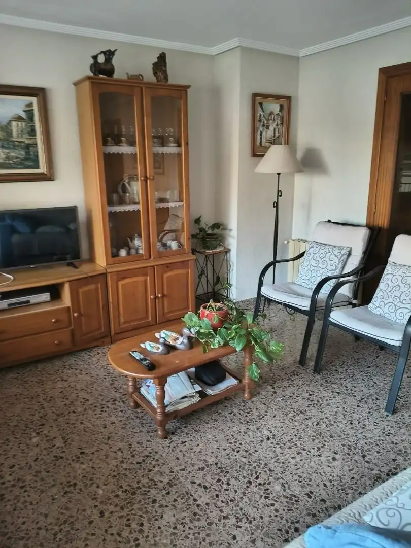 Sala d'estar de Pis de lloguer en Alicante / Alacant amb Aire condicionat, Calefacció i Terrassa