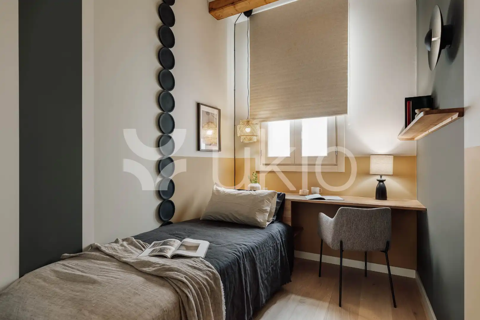 Habitación de Apartamento de alquiler en Barcelona con Aire acondicionado, Calefacción y Amueblado