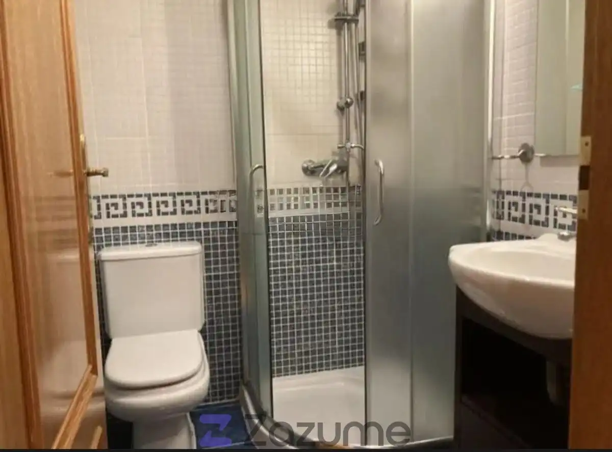 Baño de Apartamento de alquiler en Madrid con Aire acondicionado, Calefacción y Jardín privado