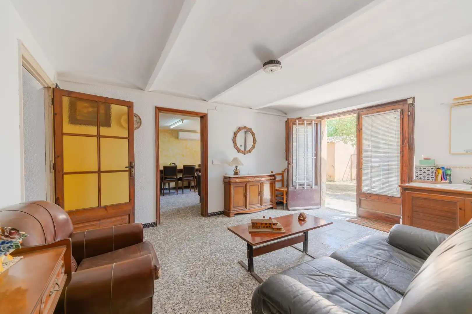 Sala de estar de Finca rústica en venta en Vidreres