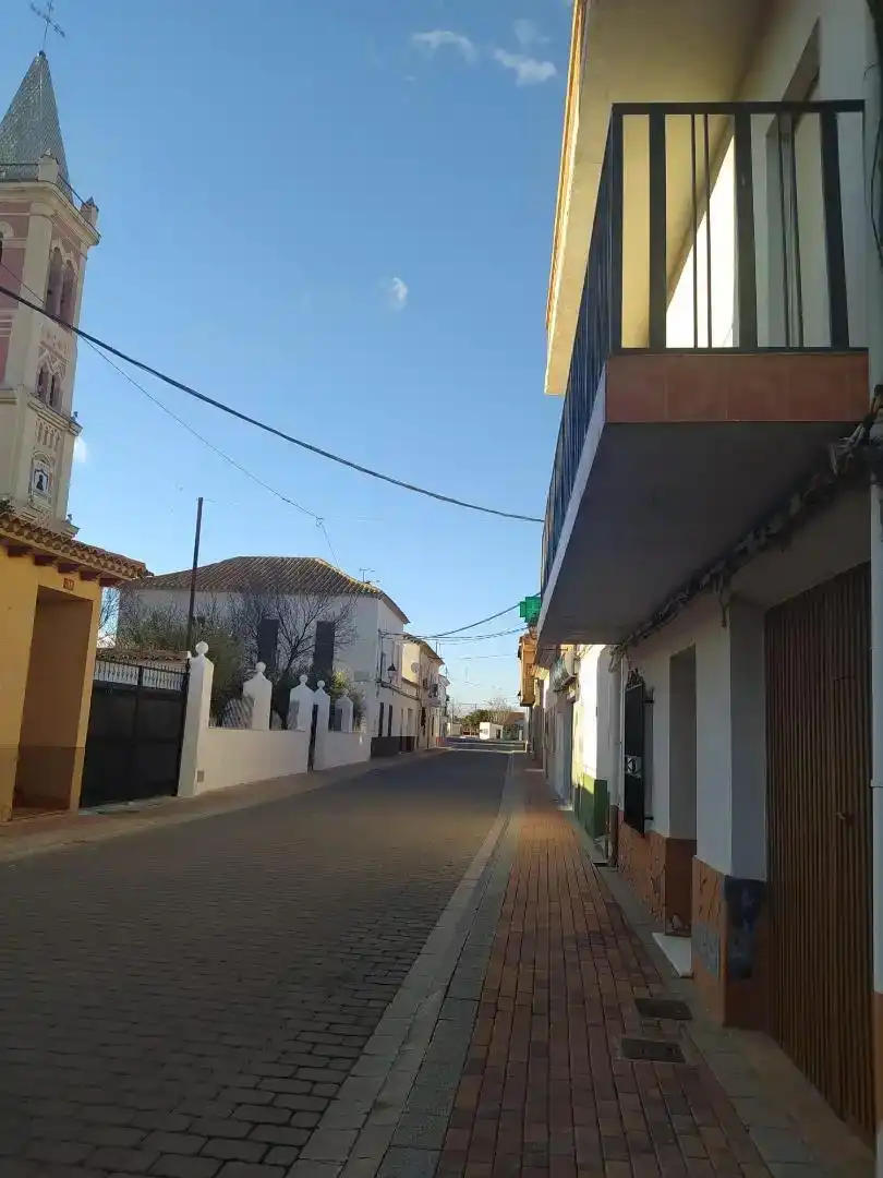 Vista exterior de Casa adosada en venta en La Herrera con Trastero, Amueblado y Balcón