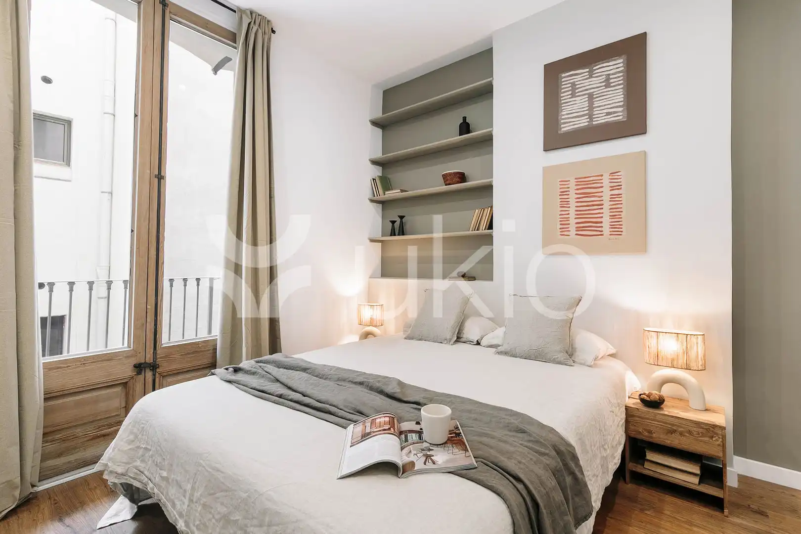 Bedroom of Apartments for rent in Barcelona  with Air Conditioner, Heating and Furnished